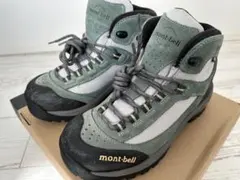 【値下げ】mont-bell 登山靴 GORE-TEX グリーン　25.0