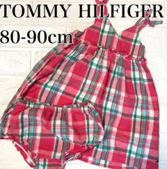 【80-90cm】 TOMMY HILFIGER チェック柄ワンピース ベビー