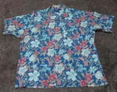 90s Ralph Lauren CLAYTON 総柄 半袖シャツ 開襟アロハ