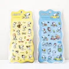 スヌーピー☆ぷくぷくシール☆2枚セット