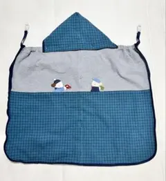 【新品・未使用】ファミリア 3wayブランケット　青系チェック　未使用タグ付 ファミリア 3wayブランケット 青系ファミリアチェック 新品 未使用タグ