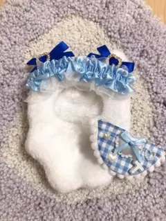 ぬい服 着ぐるみ にじぱぺっと ちびぐるみ 10cm 猫耳　熊　青　水色　推し活