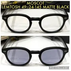 【極美品】正規品 モスコット レムトッシュ 49 ブラック 新品調光グレーレンズ 極美品】日本限定 モスコット レムトッシュ 49ブラック グレーネイビー