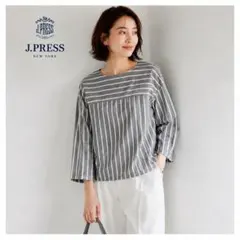 極美品 J.PRESS ギンガムチェック フリル襟 ブラウス 柄 ジェイプレス 極美品 J.PRESS ギンガムチェック フリル襟 ブラウス 柄 ジェイプレス
