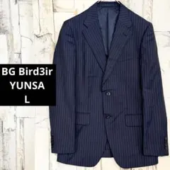 BG Bird3ir YUNSA コムサイズム テーラードジャケット L紺