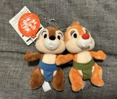チップとデール ぬいぐるみバッジ　正月　2019