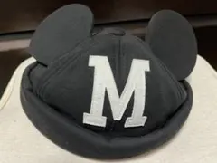 ミッキー耳付きキャップ