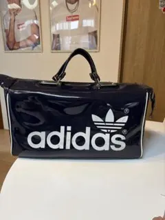 激レア　80s adidas エナメル　vintageバッグ　トレフォイル