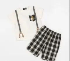 クレードスコープ　サスペ風半袖Tシャツセットアップ
