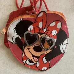 ミニーマウス ハート型ポーチ