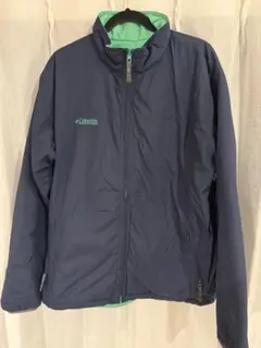Columbia Primaloft ジャケット ネイビー/グリーンメンズXXL