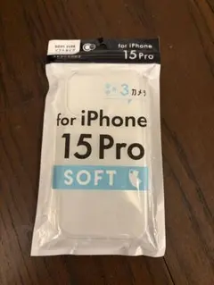 iPhone 15 Pro用クリアソフトケース