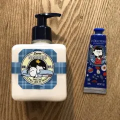 スヌーピー ポンプ式ハンドソープ300ml＆ハンドクリーム 30mlセット