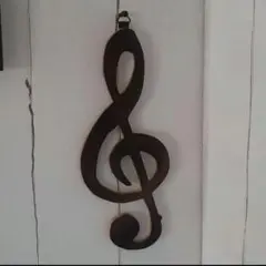 壁掛け　オブジェ　音符　♪