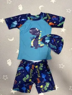 恐竜プリント ベビー水着セット 95cm未満