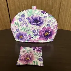 ティーコゼー ティーポットカバー & ティーポットマット (ハンドメイド)133
