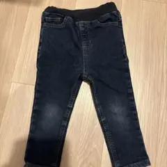 petit main ダークブルー デニムパンツ