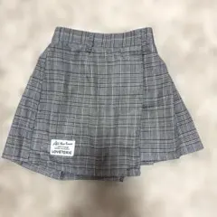 ☆lovetoxic☆140cm ラップスカート風チェック柄　インナーパンツ