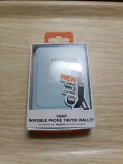 SNAP INVISIBLE PHONE TRIPOD WALLETミストブルー