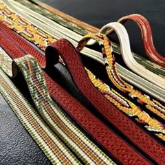 199 帶締め 正絹 5件組合販售 從半正式到休閒皆適用 和服