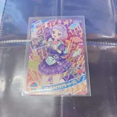 ひみつのアイプリ R5弾 ミラクルカード スクールメイツラブリーパープル　チィ