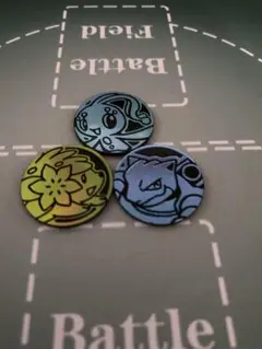 マナフィ シェイミ　カメックス　コイン　ポケモンカード