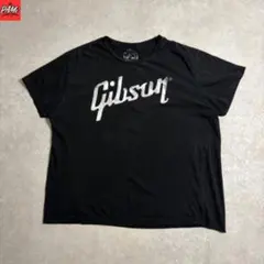 1322古着Gibsonロゴプリント半袖TシャツＸＬ黒バンT フェードストリートのサムネイル