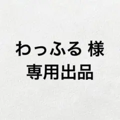 わっふる 様 専用出品