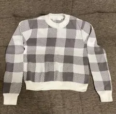 MOUSSY チェック柄 ニット セーター