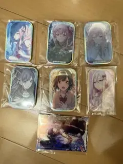 プロセカ スクエア缶バッジ ＋カード 7点セット