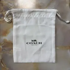 COACH ホワイト 巾着袋