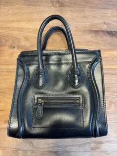 CÉLINE ブラック ラゲージ　ショルダー付き