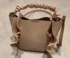 ランダ　2WAY ダブルフリルハンドバッグ