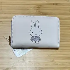 ミッフィー miffy コインケース ( オフホワイト)お財布 フラワードレス柄