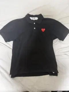 PLAY COMME des GARCONS 半袖ポロシャツ ブラック M - メルカリ