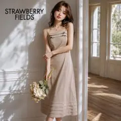 STRAWBERRY FIELDS キャミワンピース ベージュ