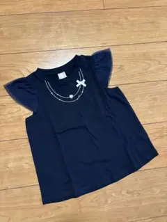 【タグ付新品】プティマイン　ネックレスカットソー