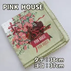 ピンクハウス レディース ハンカチ スカーフ 花柄 薄緑 綿 ギフト【ウ034】のサムネイル