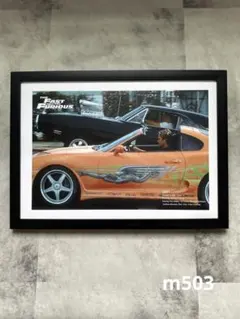 m503 ワイルドスピード　アートポスター　A4額付き
