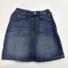 デニム ミニスカート ウエストゴム仕様