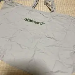 ☆新品タグ付き☆standardファスナー付きエコバッグ☆ベージュ☆セール価格☆