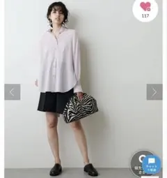 Whim Gazette(ウィム ガゼット) バックリボンシャツ　サイズFのサムネイル