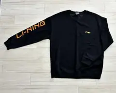LI-NING ブラック スウェットシャツ
