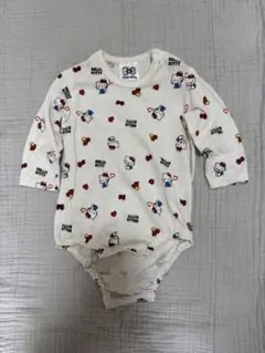 ［値下げ］バースデー　ハローキティ 長袖ロンパース 80cm