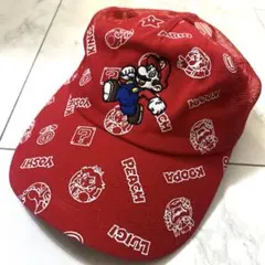 マリオ　メッシュキャップ　帽子　kids F(52〜56) 子供のサムネイル
