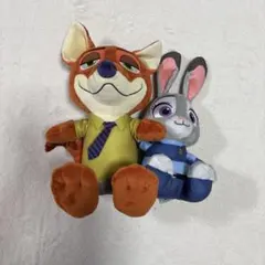 ズートピア ニック・ワイルド & ジュディ・ホップス ぬいぐるみ