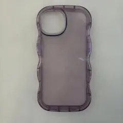 iPhone13.14ソフトケース パープルクリア