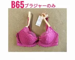 B65 新品 ブラジャー アモスタイル ピンクパープル系 ウィッシュブラ
