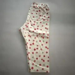 未使用　UNIQLO リラックスフィットレギンス　7分丈　120㎝　りんご柄