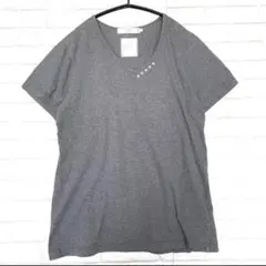 【ビームスライツ】スター刺繍入りVネック半袖TシャツMカットソー綿100%のサムネイル